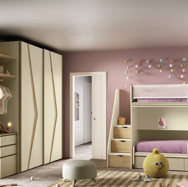 Cameretta con letti a castello K125 di Moretti Compact Camerette