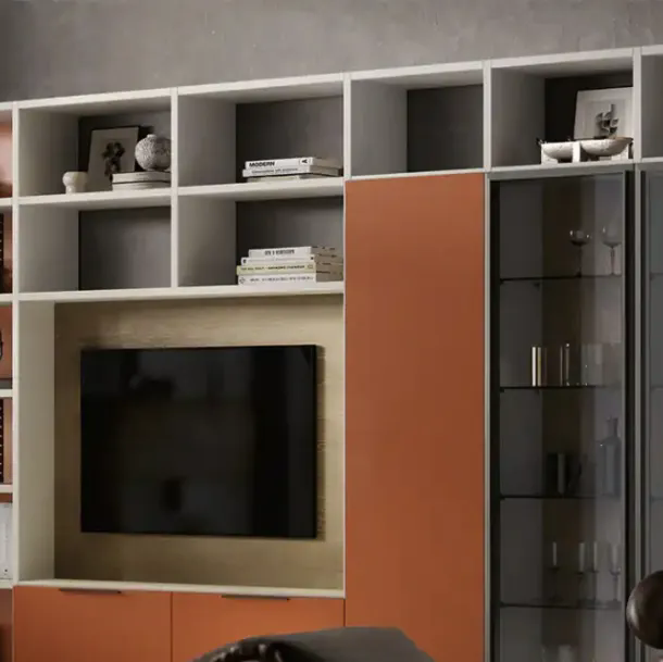 Libreria Kosmos KL211 di Moretti Compact Giorno Notte