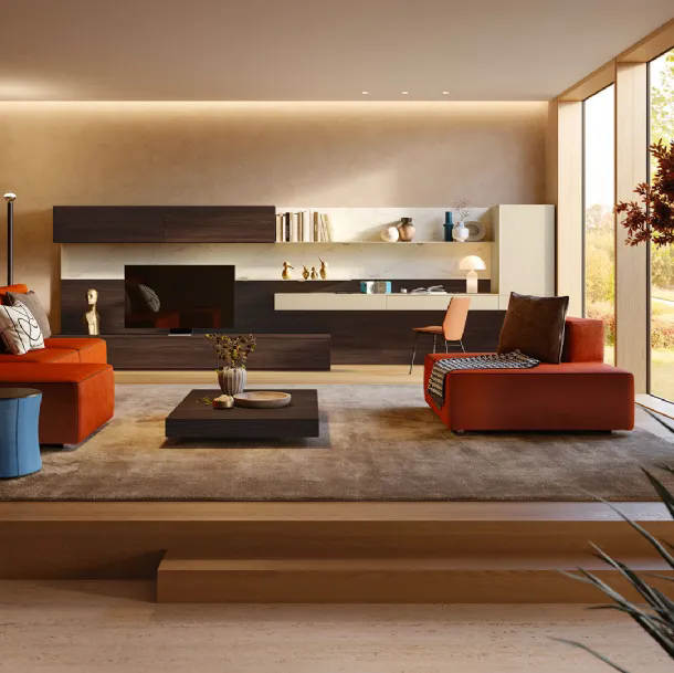 Parete Attrezzata Living LV714 di Giessegi