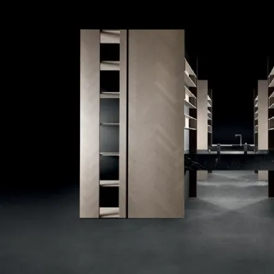 Cucina Design Mantis Rovere Saturno in rovere e pietra naturale Nero Marquinia di Binova