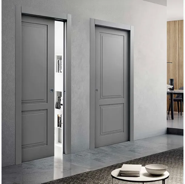 Porta per interni scorrevole a scomparsa PantoNext LP8 in laccato Quarzo Opaco di BiHome