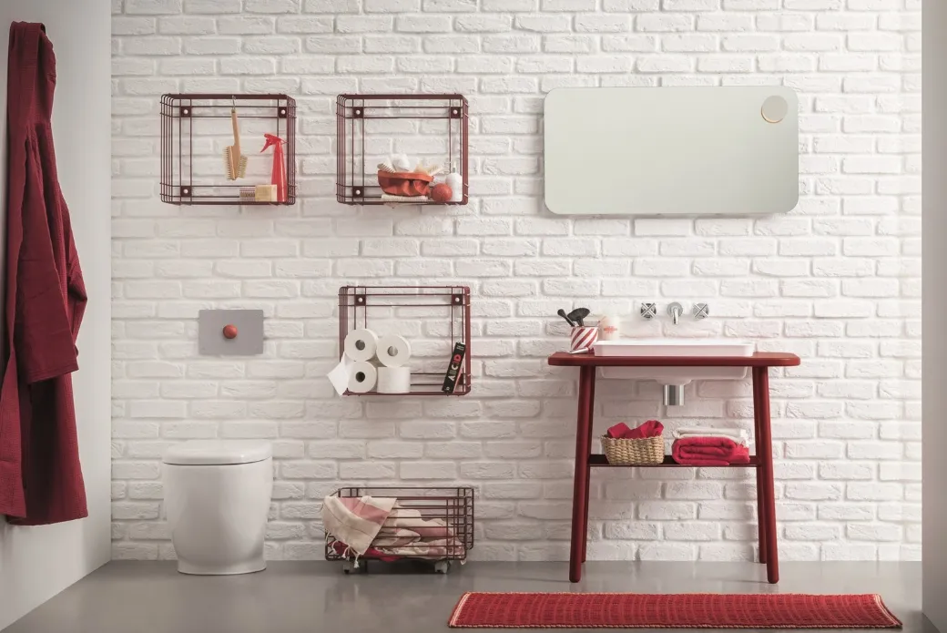Mobile bagno con Pensili in Metallo