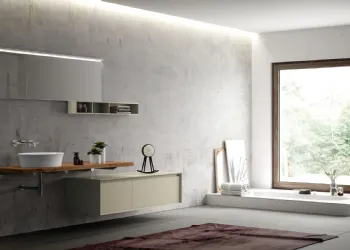 Mobile Bagno con Top in Legno Massello