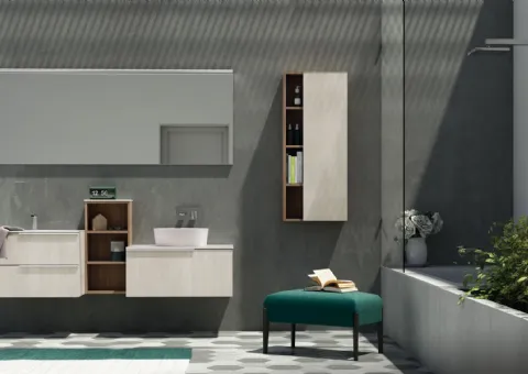 Mobile Bagno con Lavabo da Appoggio
