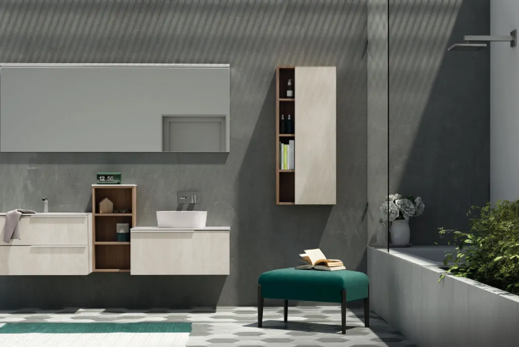 Mobile Bagno con Lavabo da Appoggio
