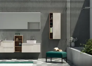 Mobile Bagno con Lavabo da Appoggio