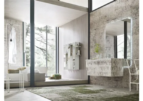 Mobile Bagno Laccato Decorato