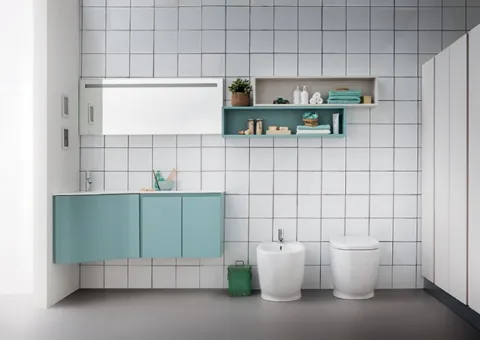 Mobile Bagno con Base Lavabo Angolare
