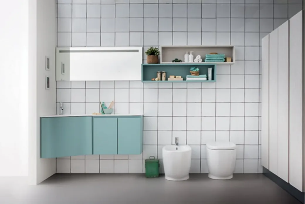 Mobile Bagno con Base Lavabo Angolare