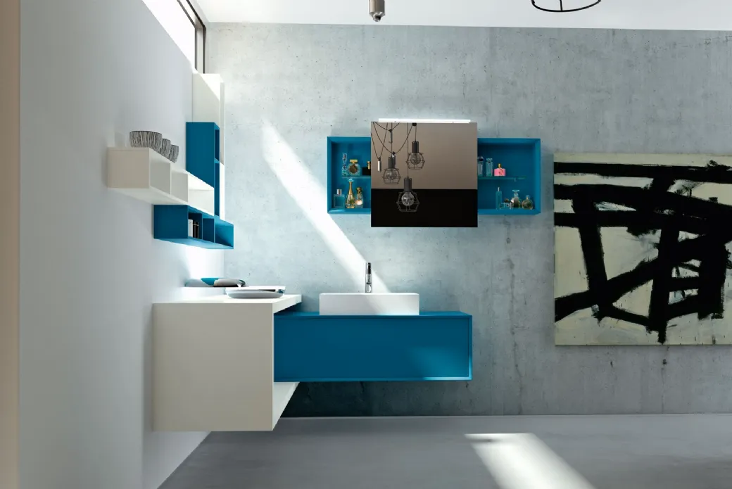 Mobile Bagno in Fenix Ntm Laccato