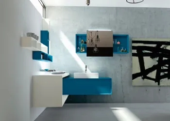 Mobile Bagno in Fenix Ntm Laccato