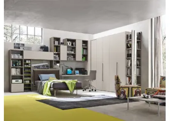 Cameretta con Armadio Libreria Angolare