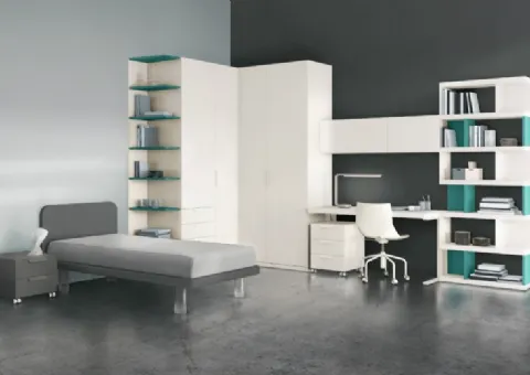 Cameretta con Scrittoio e Libreria