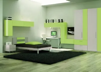 Cameretta con Letto a Terra laccato Opaco