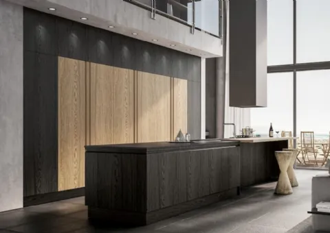 Cucina Impiallacciato Rovere