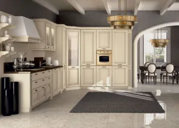 Cucina Angolare Laccato Avorio