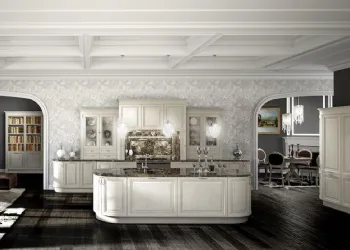 Cucina con Isola Laccato Opaco