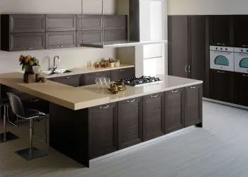 Cucina con Telaio in Legno Massello 