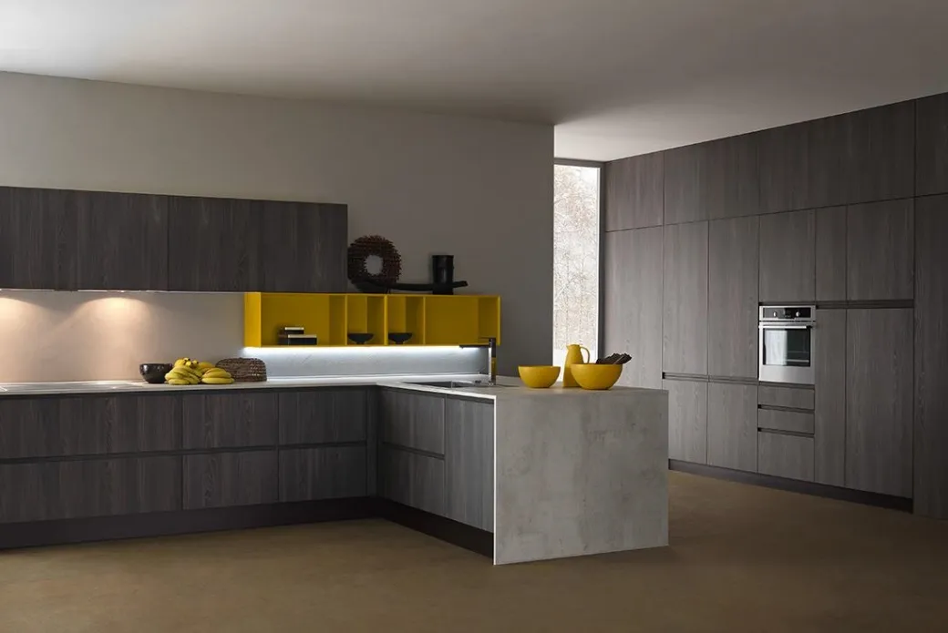 Cucina in Termostrutturato Effetto Legno