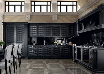 Cucina ad Angolo Laccato Nero