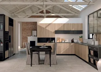 Cucina Moderna con Anta Effetto Nodato
