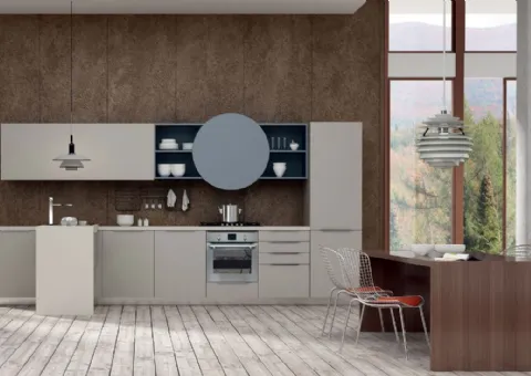 Cucina Laccato Opaco con Penisola Operativa