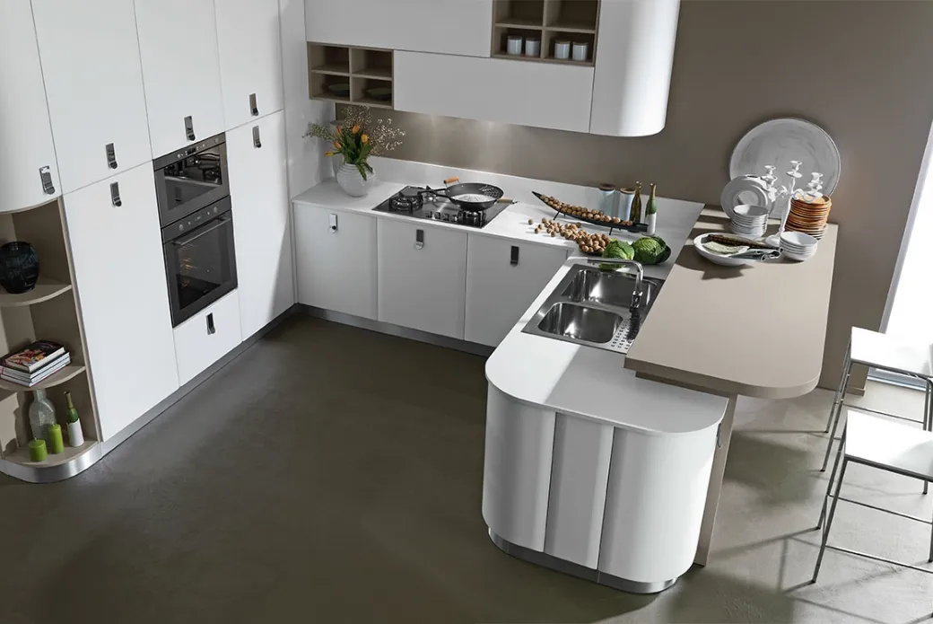 Cucina Laccato Opaco Bianco