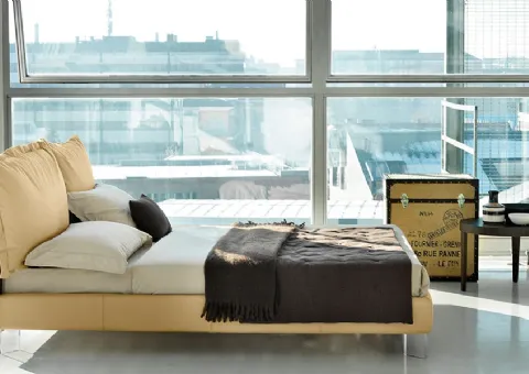 Letto Imbottito in Tessuto