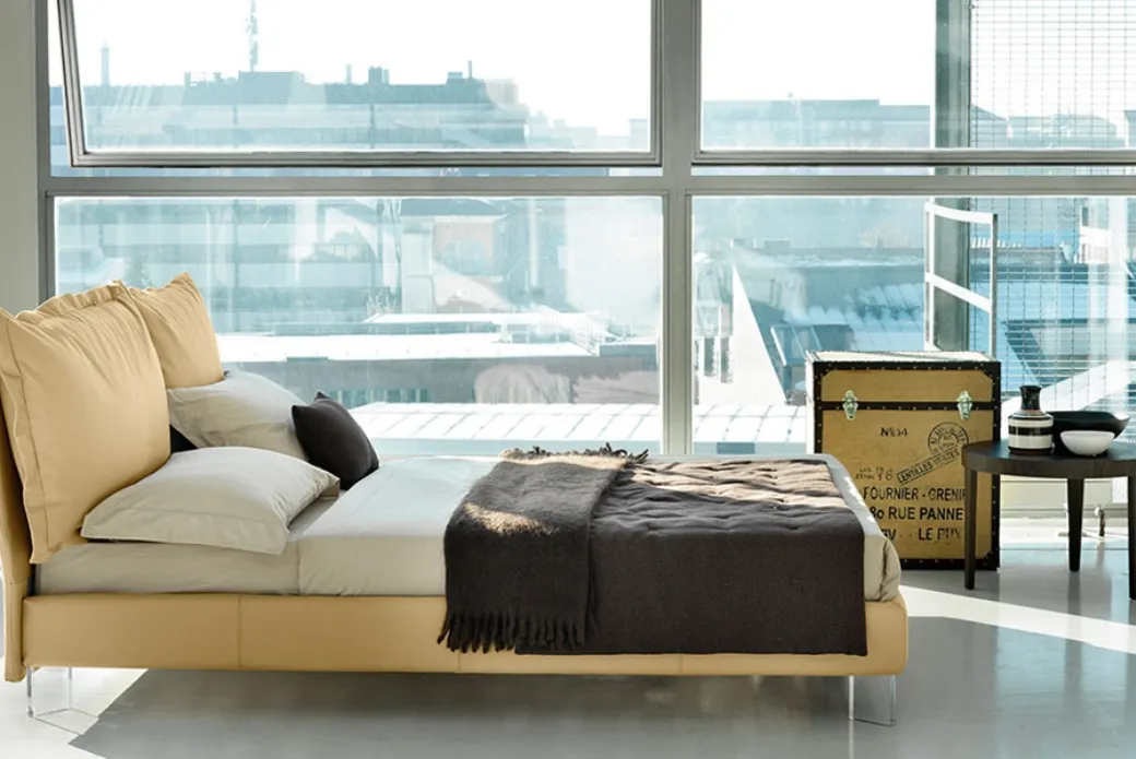 Letto Imbottito in Tessuto