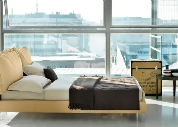 Letto Imbottito in Tessuto