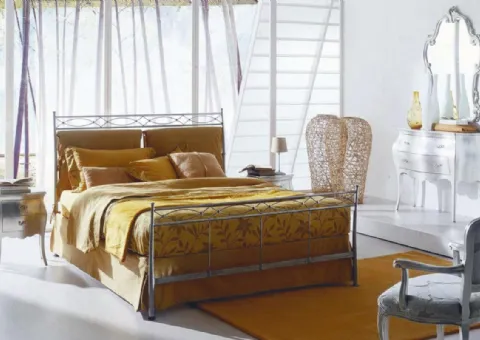 Letto Matrimoniale in Ferro Laccato
