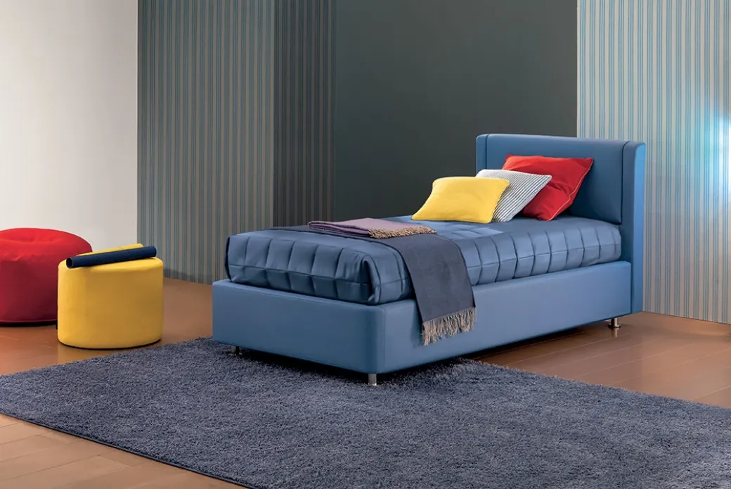 Letto Imbottio in Pelle