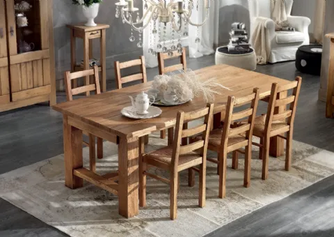 Sedia in Legno con Seduta in Paglia