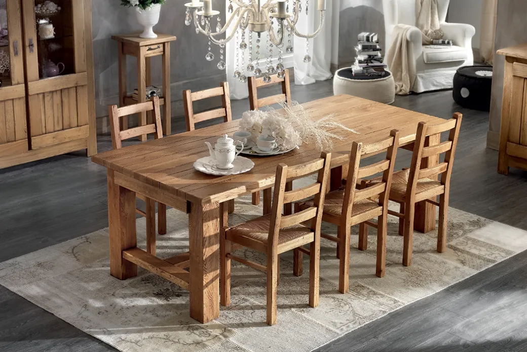Sedia in Legno con Seduta in Paglia