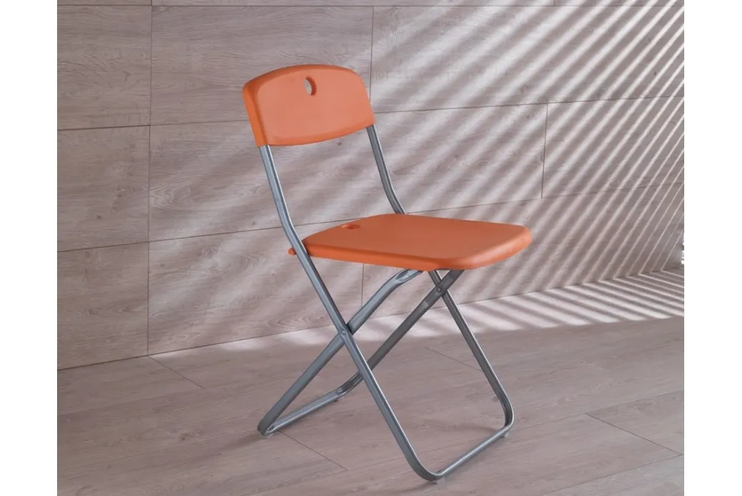 Sedia in Metallo con Seduta in Plastica