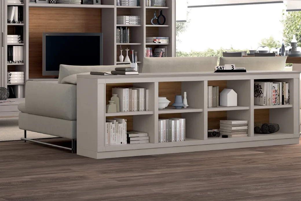 Libreria in Legno Laccato Opaco
