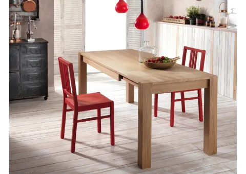 Tavolo Impiallacciato in Legno di Rovere