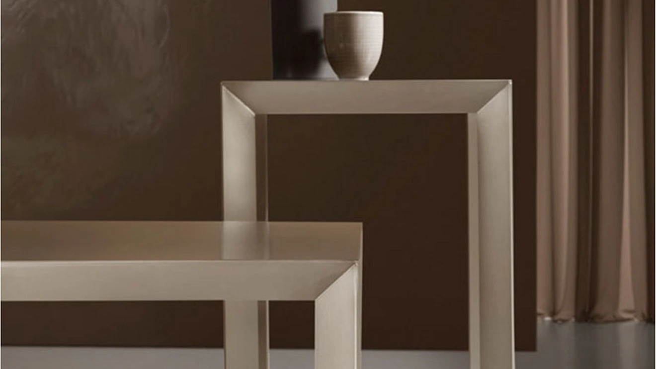 Tavolino in acciaio Frame di Rosini Night