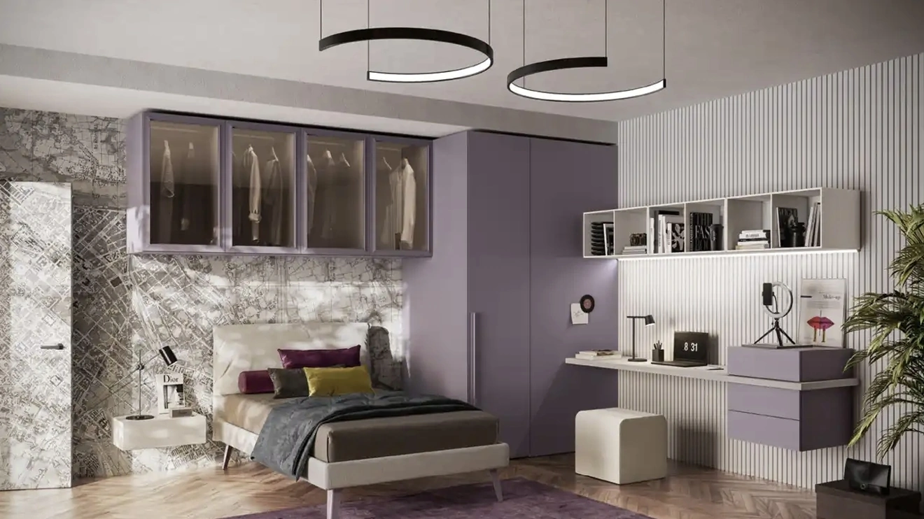 Cameretta a ponte Y109 di Moretti Compact Camerette