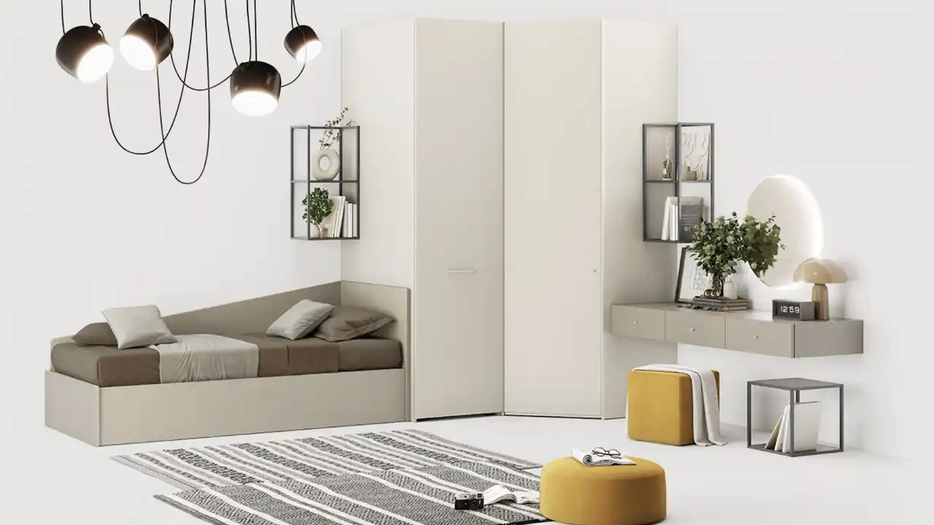 Cameretta componibile YGAA di Moretti Compact Camerette