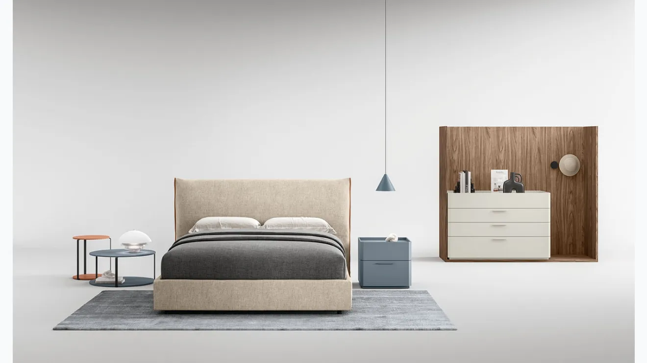 Letto con box contenitore Bilbao di Cinquepuntozero