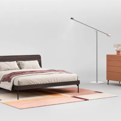 Letto in Rovere Carbone Giza di Cinquepuntozero