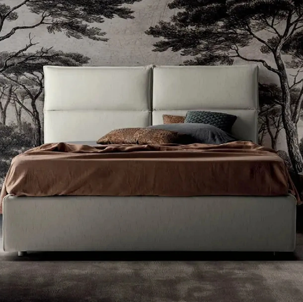 Letto matrimoniale con contenitore Megan di Rigosalotti