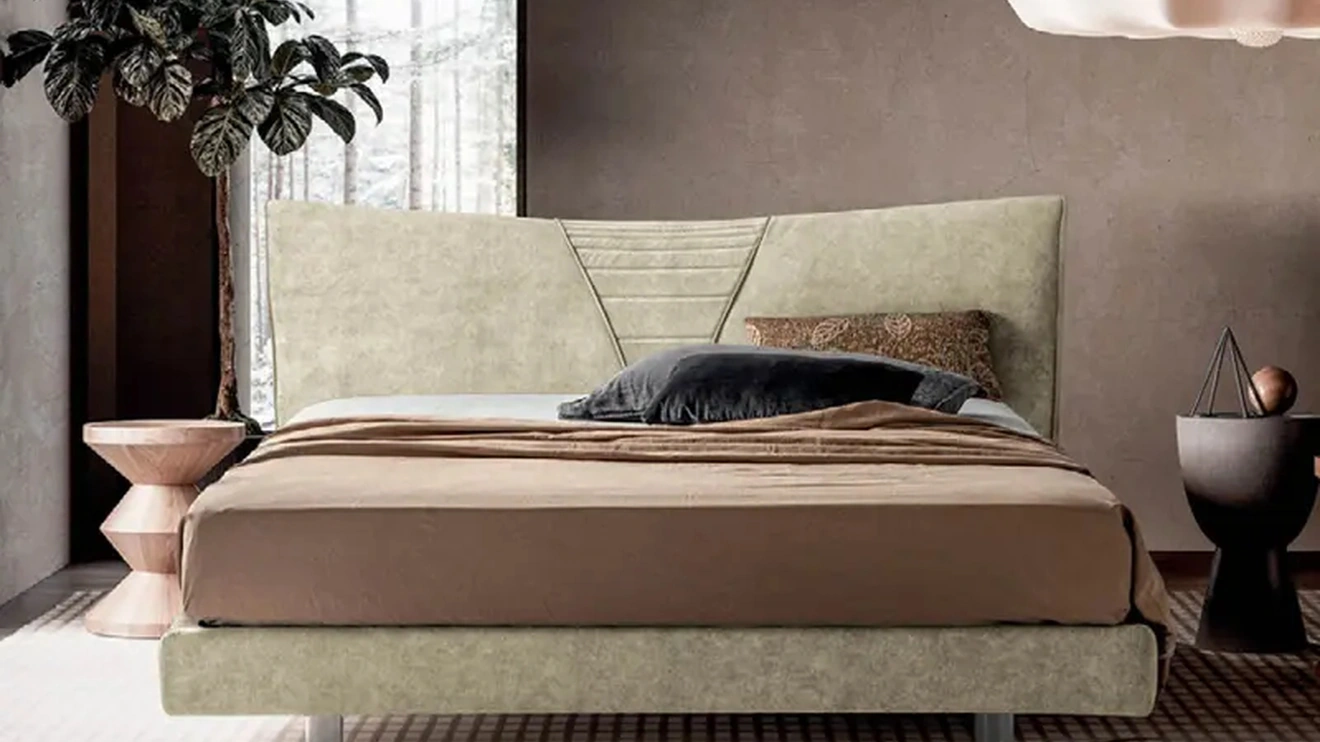 Letto in tessutoTulip di Rigosalotti