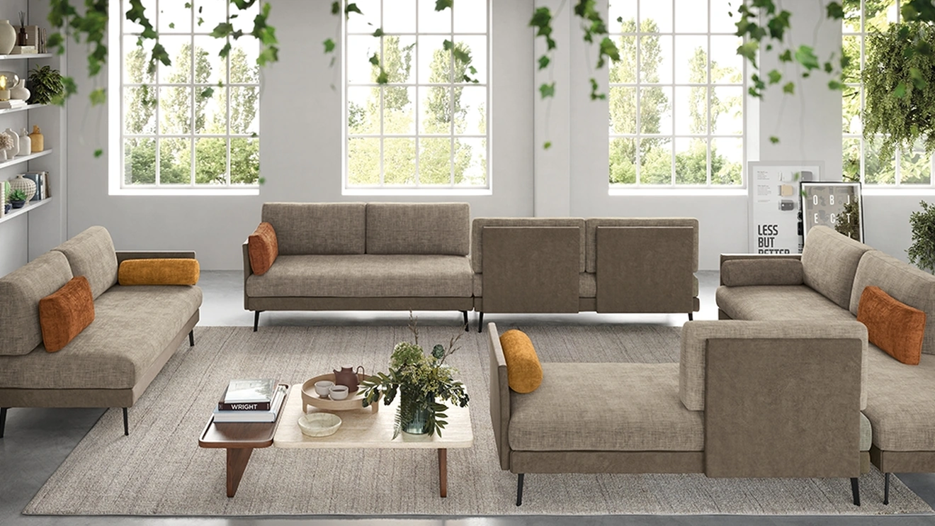 Salotto modulare Komposs di Rigosalotti