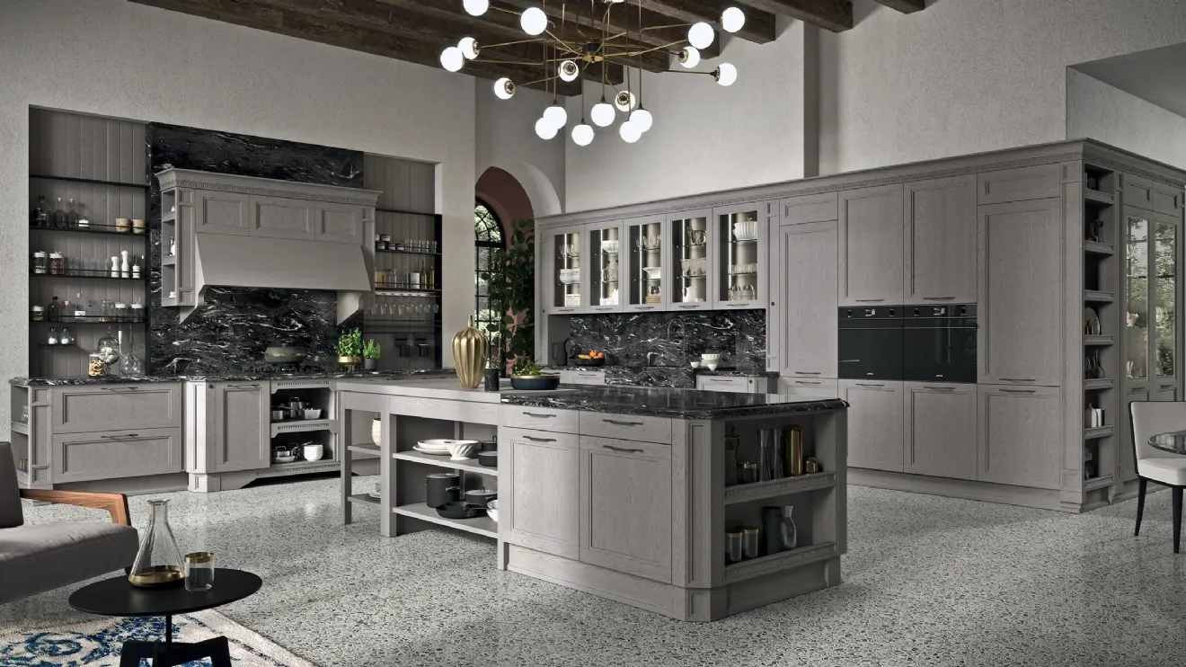 Cucina Classica con isola California Elite 02 di Astra