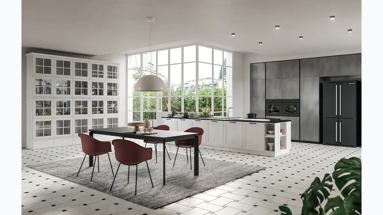 Cucina Classica con penisola Old Line Elite 04 di Astra