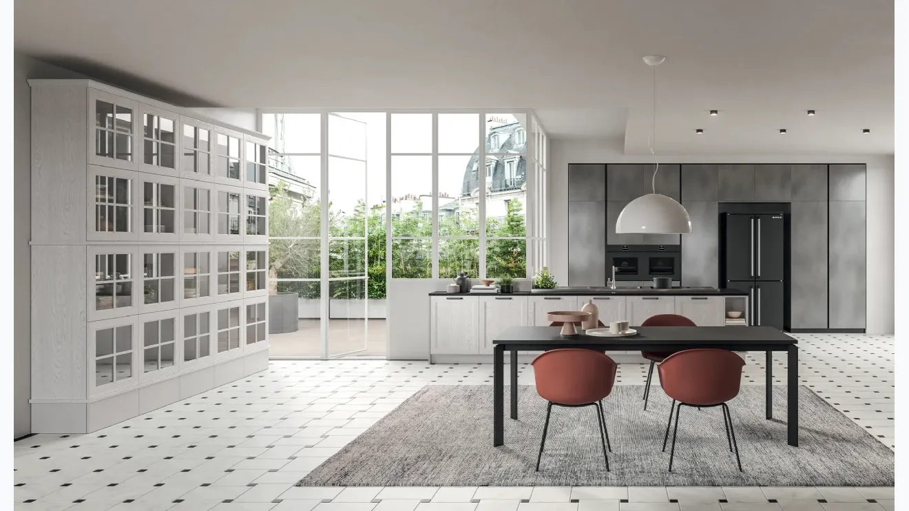 Cucina Classica con penisola Old Line Elite 04 di Astra
