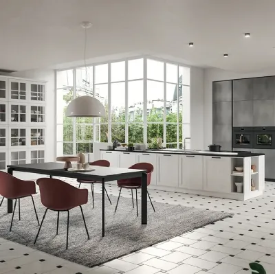 Cucina Classica con penisola Old Line Elite 04 di Astra