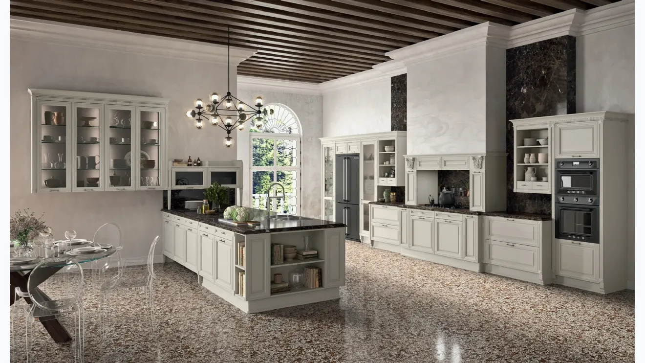 Cucina Classica con penisola Pegaso Elite 03 di Astra